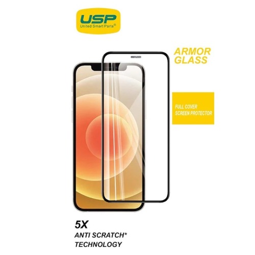 USP Apple iPhone Air (6.5') Armor Glass Full Cover Screen Protector - Impact-Resistant, Smooth Edges, 5 Years Warranty