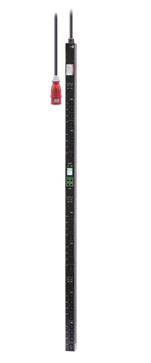 APC Easy Rack PDU, Switched Metered Outlet, 0U, 3 Phase, 22kW, 230V, 32A, (18) C13 and (6) C19 outlets, IEC60309 3P+N+PE inlet