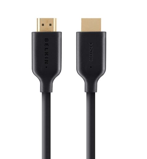 Belkin High Speed HDMI Cable With Ethernet (1M) - Black(F3Y021bt1M), Ultra HD 4K & 1080p Support,120Hz, 3D Compatible,10.2 Bandwidth, 2 Years Warranty