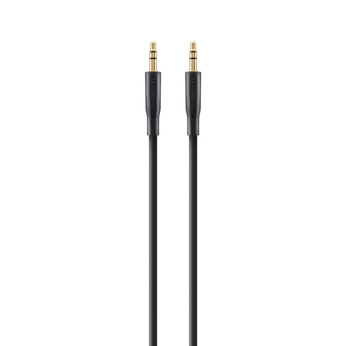 Belkin 3.5 mm Gold Plated AUX Cable (2M) - Black (F3Y117bt2M), Plug-In & Play Anywhere, Perfect for Connecting, Apple, 2 Years Warranty