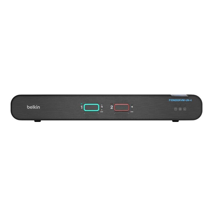 Belkin Universal 2nd Gen Secure KVM Switch, 2-Port Dual Head w/CAC - Belkin (F1DN202KVM-HA-4)