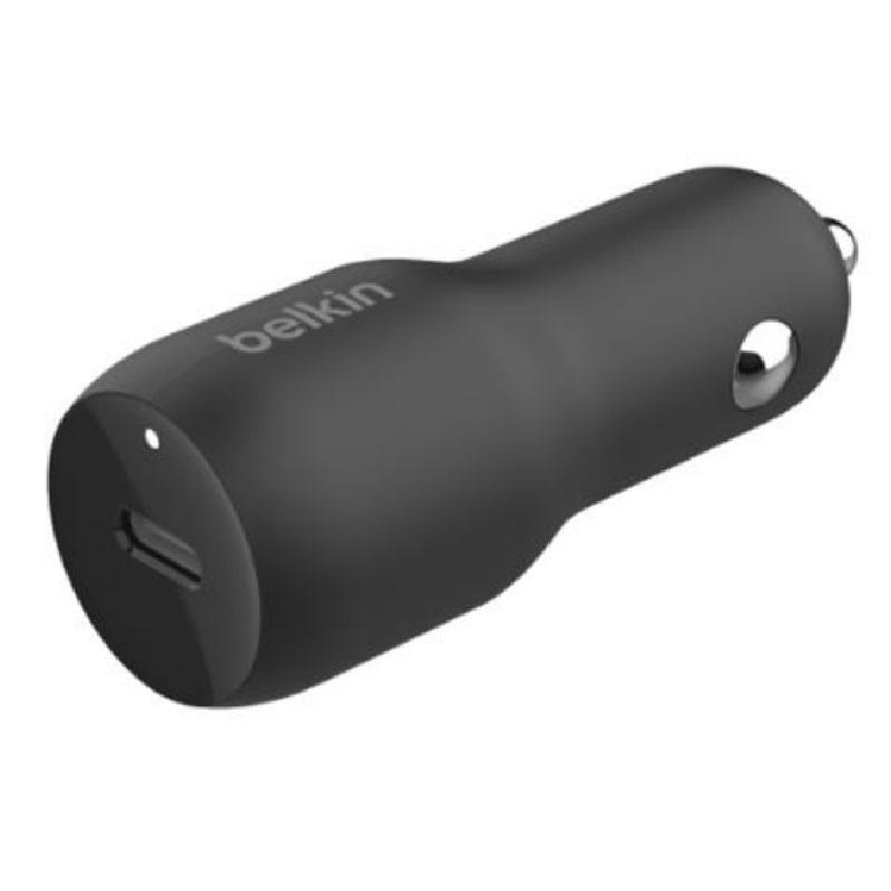 Belkin BoostCharge 30W USB-C Car Charger - Black (CCA004btBK), Compact Design, USB-IF Certified, Best for Samsung & iPhone, $2500 CEW,2 Years Warranty