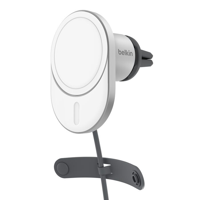 Belkin BoostCharge Pro Magnetic Wireless Car Charger w/ Qi2(15W)+20W Car PSU +USB-C Cable(1.5M) - White (WIC008btGR-V2),$2500 CEW,2 Years Warranty