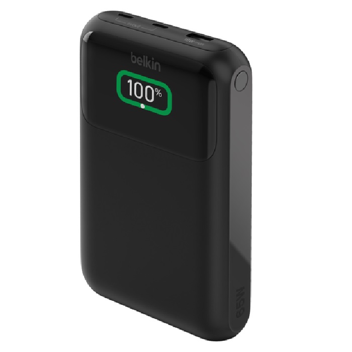 Belkin BoostCharge Pro 20k mAh Laptop Power Bank (3 Port) & USB-C Cable 60W(60cm) -Black(BPB020BTBK), 2xUSB-C,1xUSB-A,$2500 CEW,2 Years Warranty