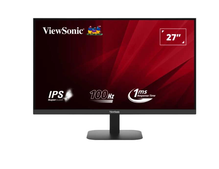 ViewSonic 27' 2K QHD IPS, 100Hz, 1ms MPRT, HDR10, 300 Nits, 1000:1, 178°/178°, HDMI×2, DP, sRGB 99%, 2×2W Speakers. 3YARW