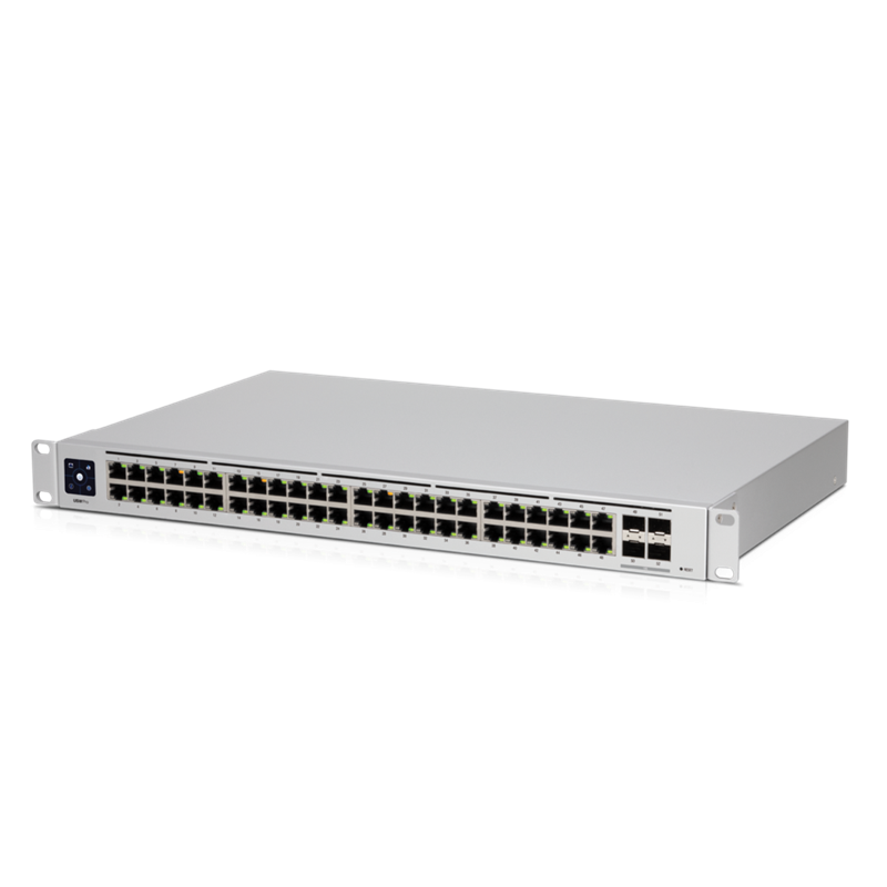 Ubiquiti UniFi 48-Port Managed Gigabit Layer2 & Layer3 Switch - 48x Gigabit Ethernet Ports, 4x SFP+ Ports - Touch Display - GEN2,