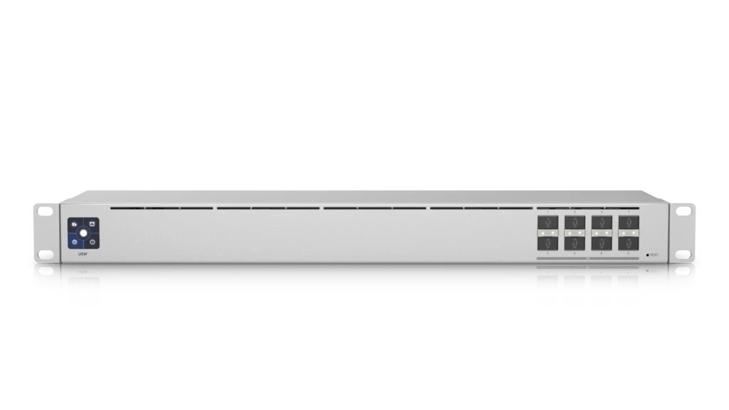 Ubiquiti UniFi USW-Aggregation, 8-port 10G SFP+ Aggregation Switch, Layer 2 Switch, Fanless, 1U Rackmount,