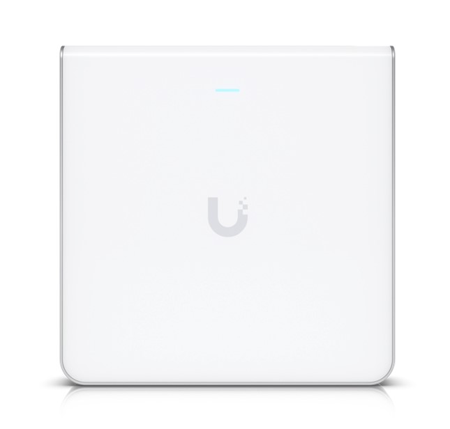 Ubiquiti UniFi Wi-Fi 6 Enterprise Sleek, Wall-mounted WiFi 6E Access Point, Integrated Four-port Switch, For High-density Office Network