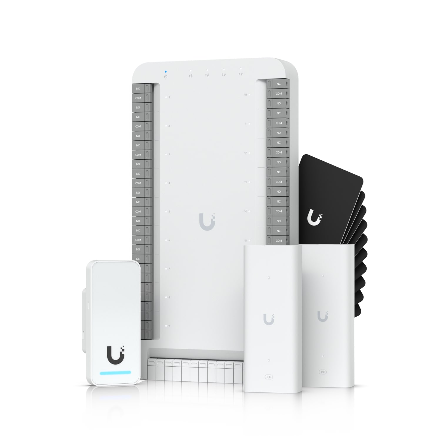 Ubiquiti Elevator Starter Kit, PoE++ , Up/Down/Stop/Full/Door Open, Close/5 Car Position,1 Emergency,  Floor Selection Up18 Floors