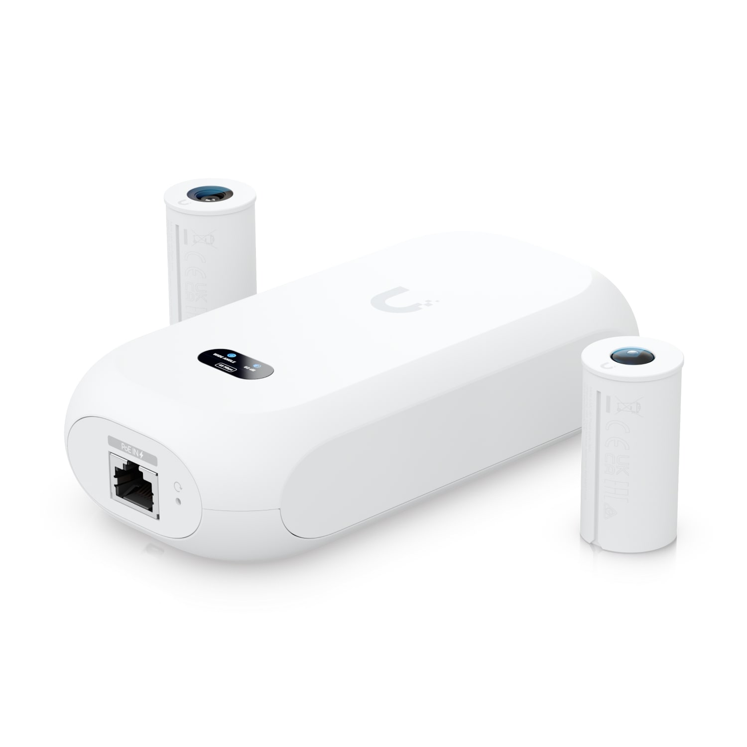 Ubiquiti Camera 8MP Wide Angle Lens (97.5˚ H), 12MP Fisheye 360˚ Lens, Colour LCM Display For Device Status Monitoring
