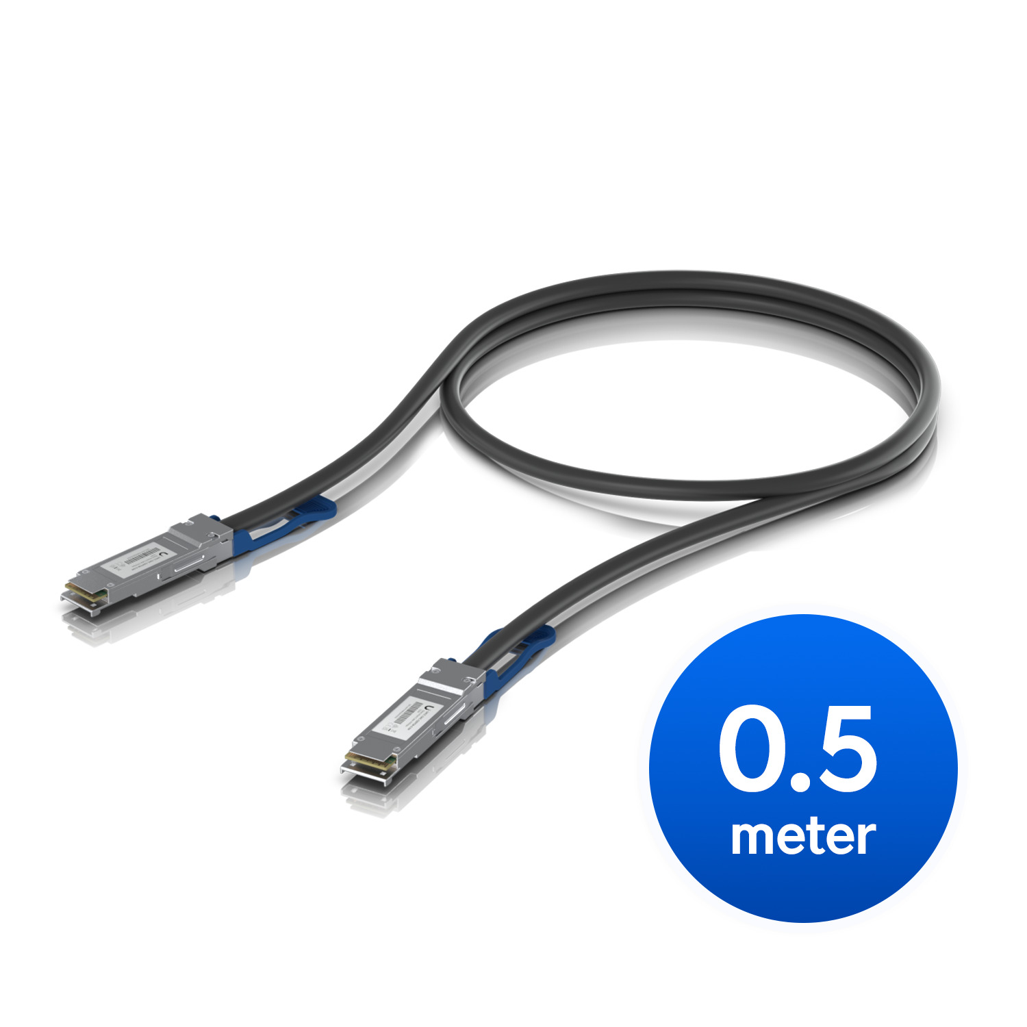 Ubiquiti 100G Direct Attach Cable, Cable length 0.5m, Single Pack, QSFP28 Direct Attach Cable With A 100 Gbps Max Data Rate