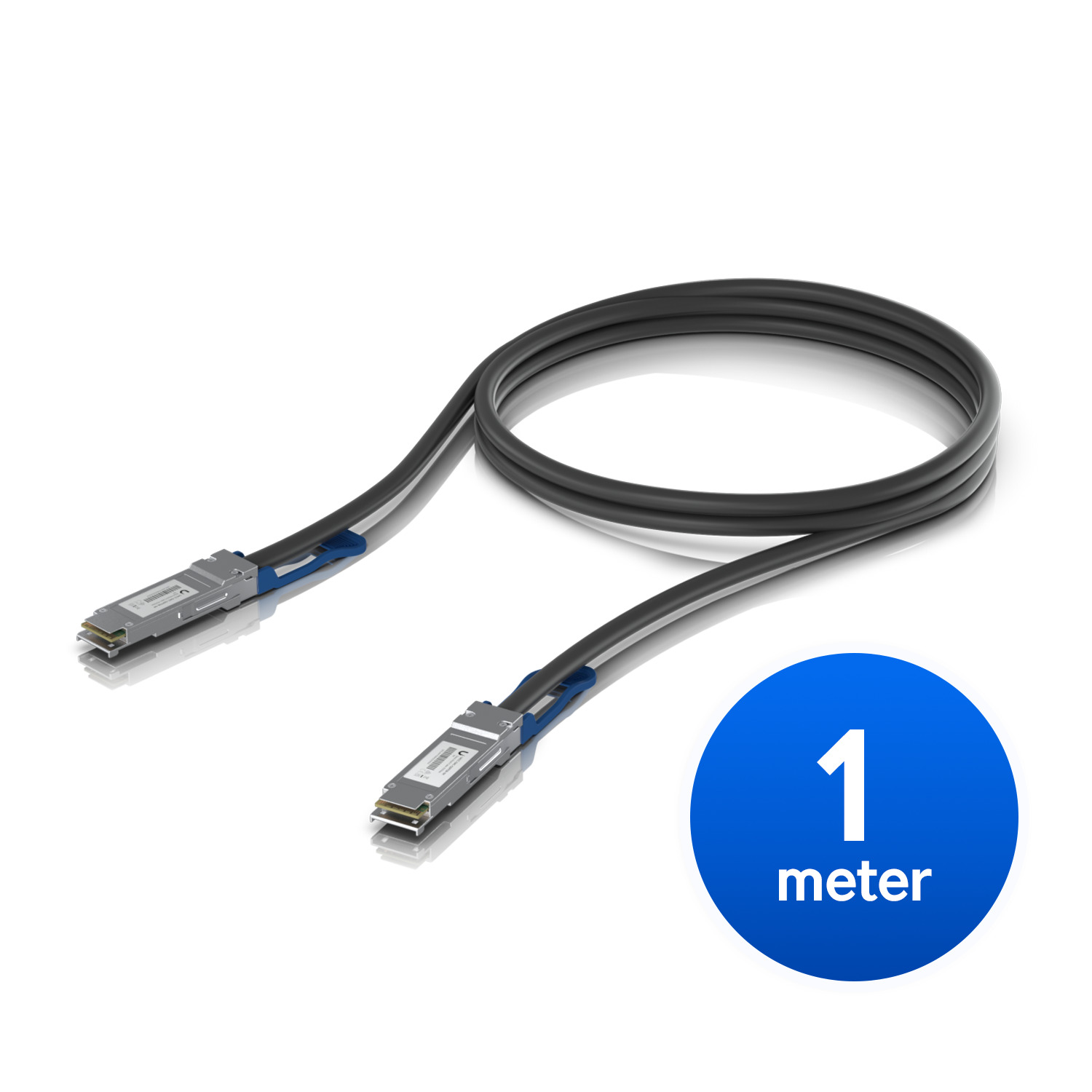 Ubiquiti 100G Direct Attach Cable, Cable length 1m, Single Pack, QSFP28 Direct Attach Cable With A 100 Gbps Max Data Rate