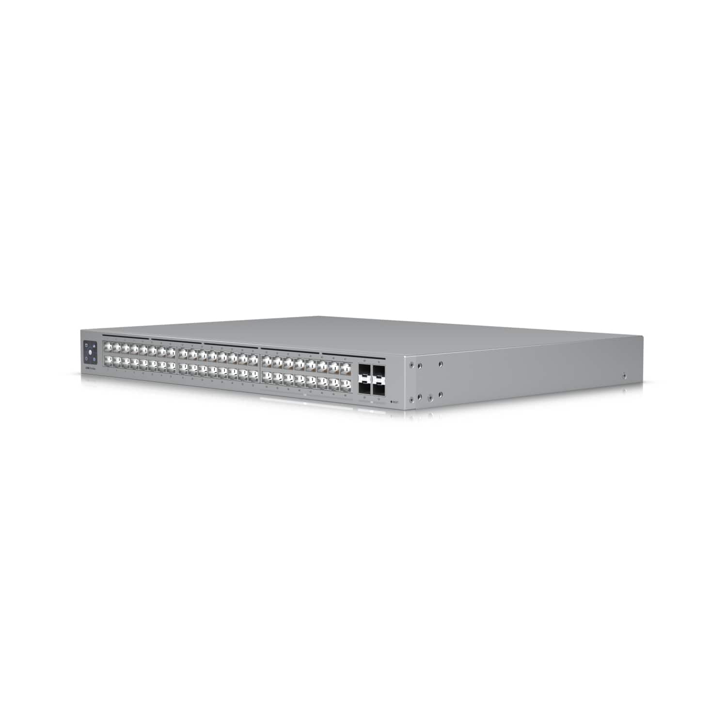 Ubiquiti Pro Max 48, 48-port, Layer 3 Etherlighting Switch, 2.5 GbE, 16 GbE RJ45 Ports, 32 GbE RJ45 , 4 10G SFP+, Throughput 112 Gbps,