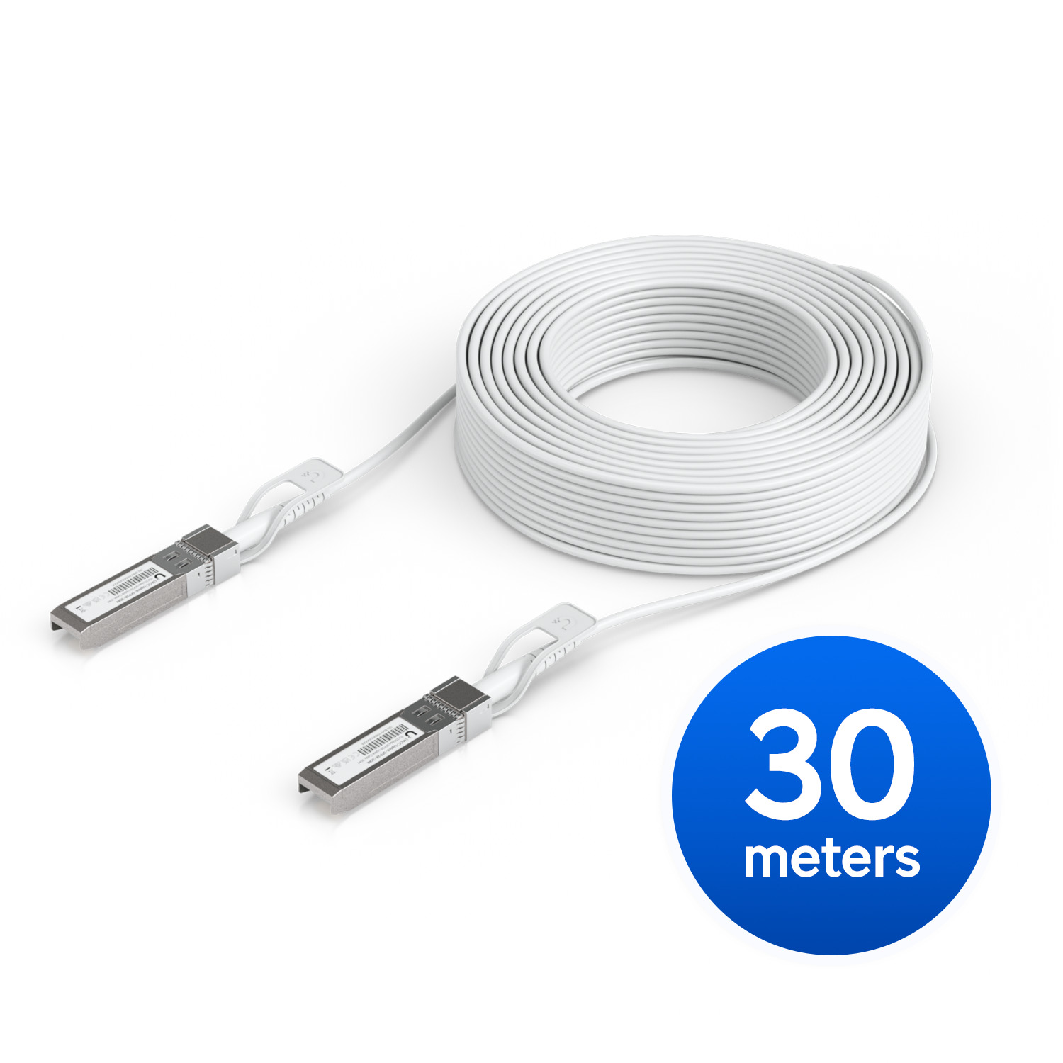 Ubiquiti Uplink Cable Direct Attach Cable, 30M,Auto Link Optimization For Seamless 1G SFP,10G SFP+, 25G SFP28 Intercon Between UniF Items