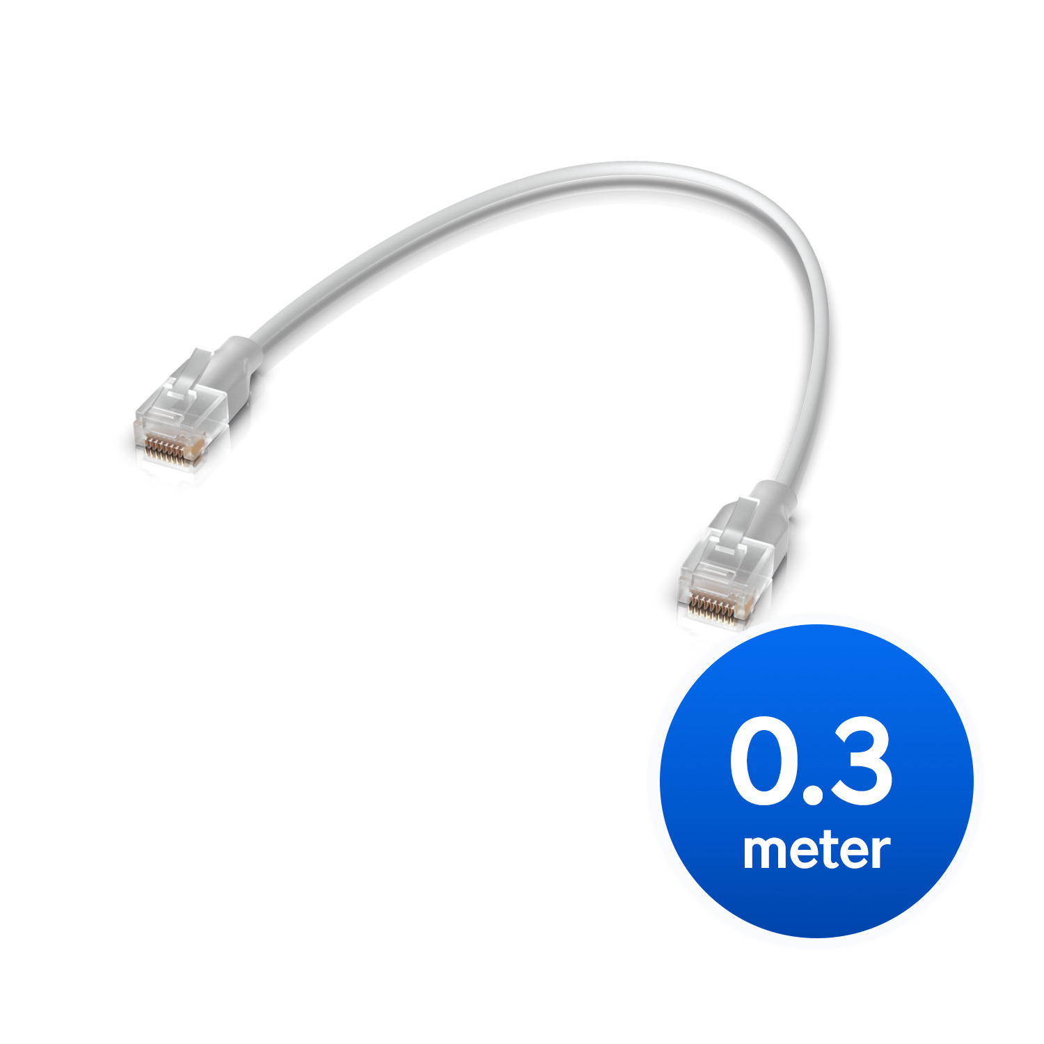 Ubiquiti UniFi Etherlighting Patch Cable,0.3M  Nano-thin Patch Cable With 2.5 GbE Support Designed sShow Etherlighting Effects