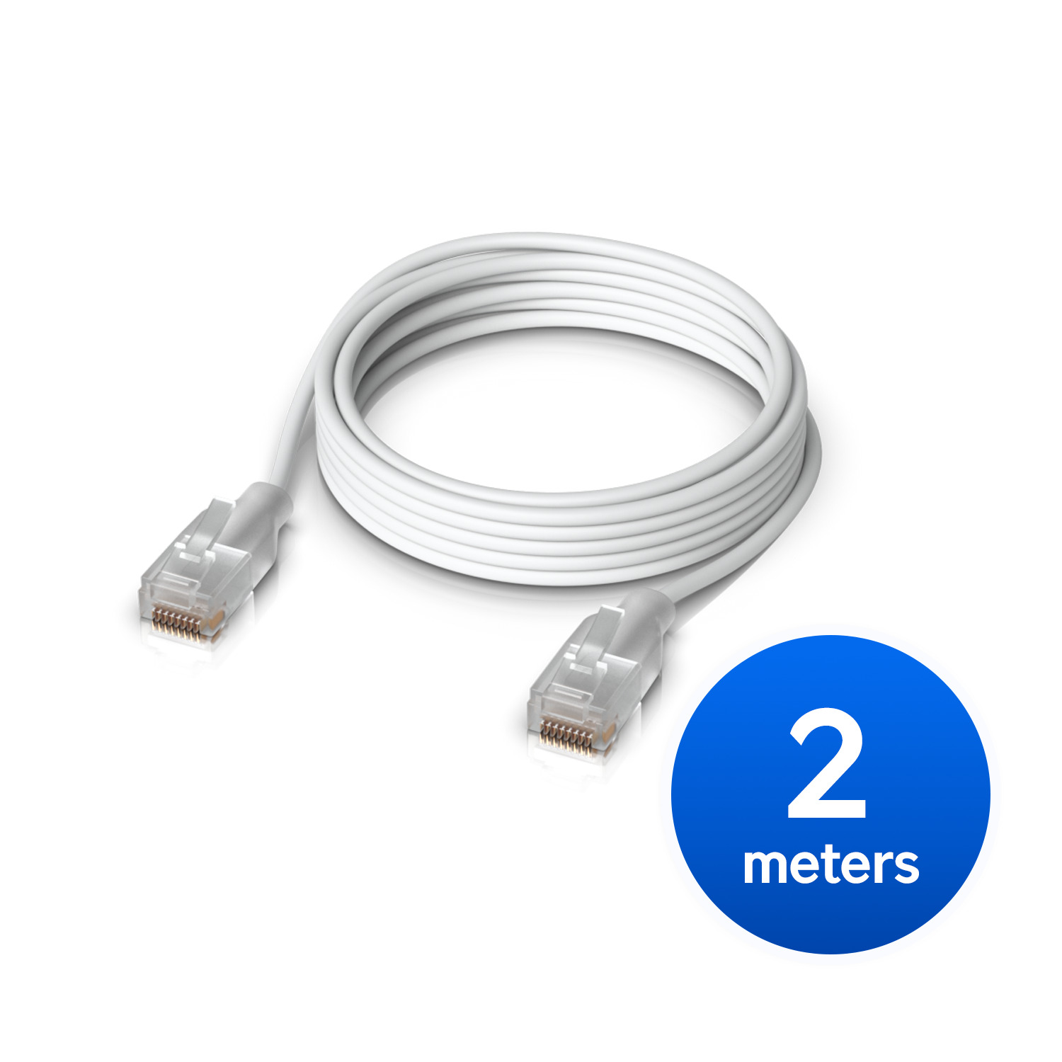 Ubiquiti UniFi Etherlighting Patch Cable Length 2M  Nano-thin Patch Cable With 2.5 GbE Support Designed sShow Etherlighting Effects.