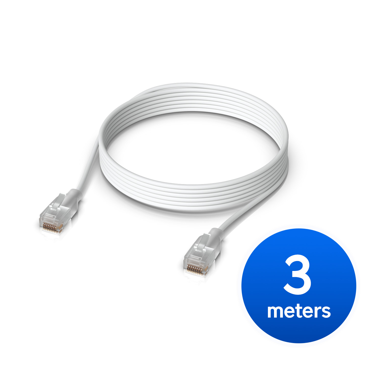 Ubiquiti UniFi Etherlighting Patch Cable Length 3M, Nano-thin Patch Cable With 2.5 GbE Support Designed sShow Etherlighting Effects.