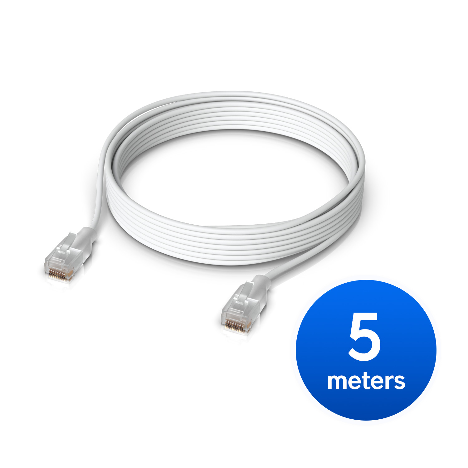 Ubiquiti UniFi Etherlighting Patch Cable Length 5M, Nano-thin Patch Cable With 2.5 GbE Support Designed sShow Etherlighting Effects,