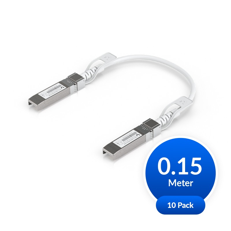 Ubiquiti Uplink Cable, Direct Attach Cable,10 Pack, Auto Link Optimization, Seamless 1G SFP, 10G SFP+, 25G SFP28 Interconnects Between UniFi Devices.