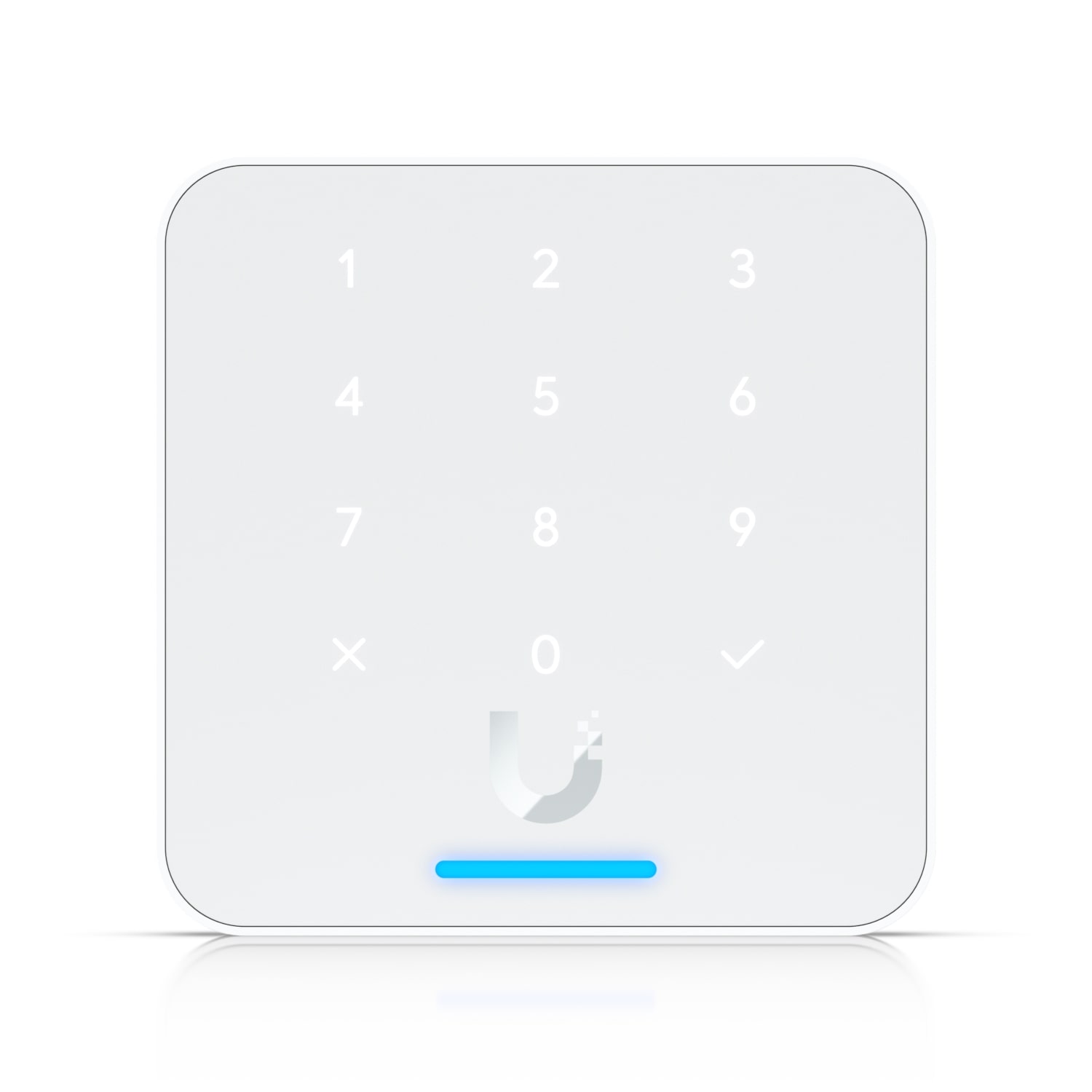 Ubiquit Reader Flex, White ,Third-generation NFC Card Reader With A Keypad & Apple Touch Pass Support, Outdoor IP55, Power via POE