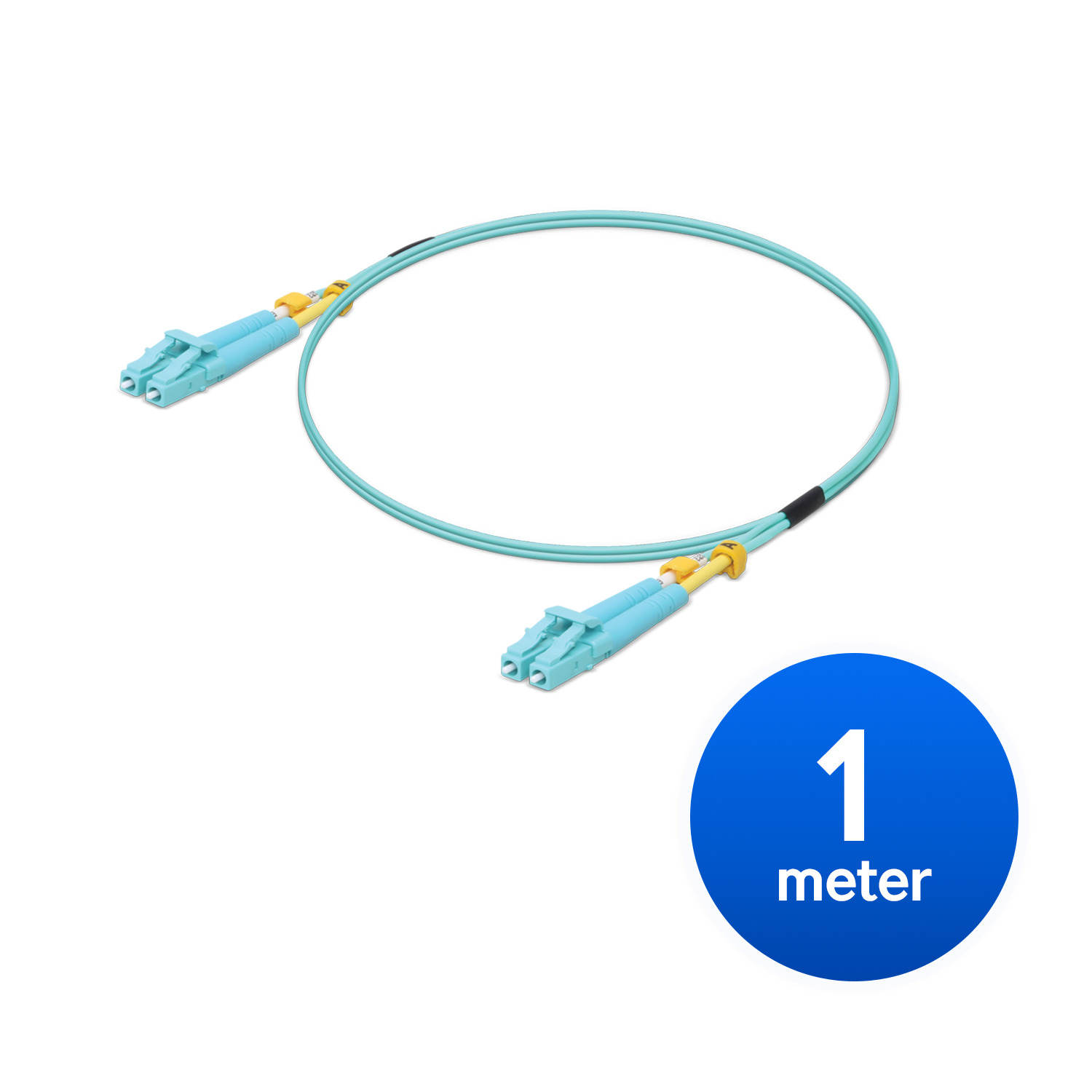Ubiquiti MultiMode 10 Gbps OM3 Duplex LC Cable, 1m Length, Single Unit,10 Gbps Throughput, LC-LC Connector,