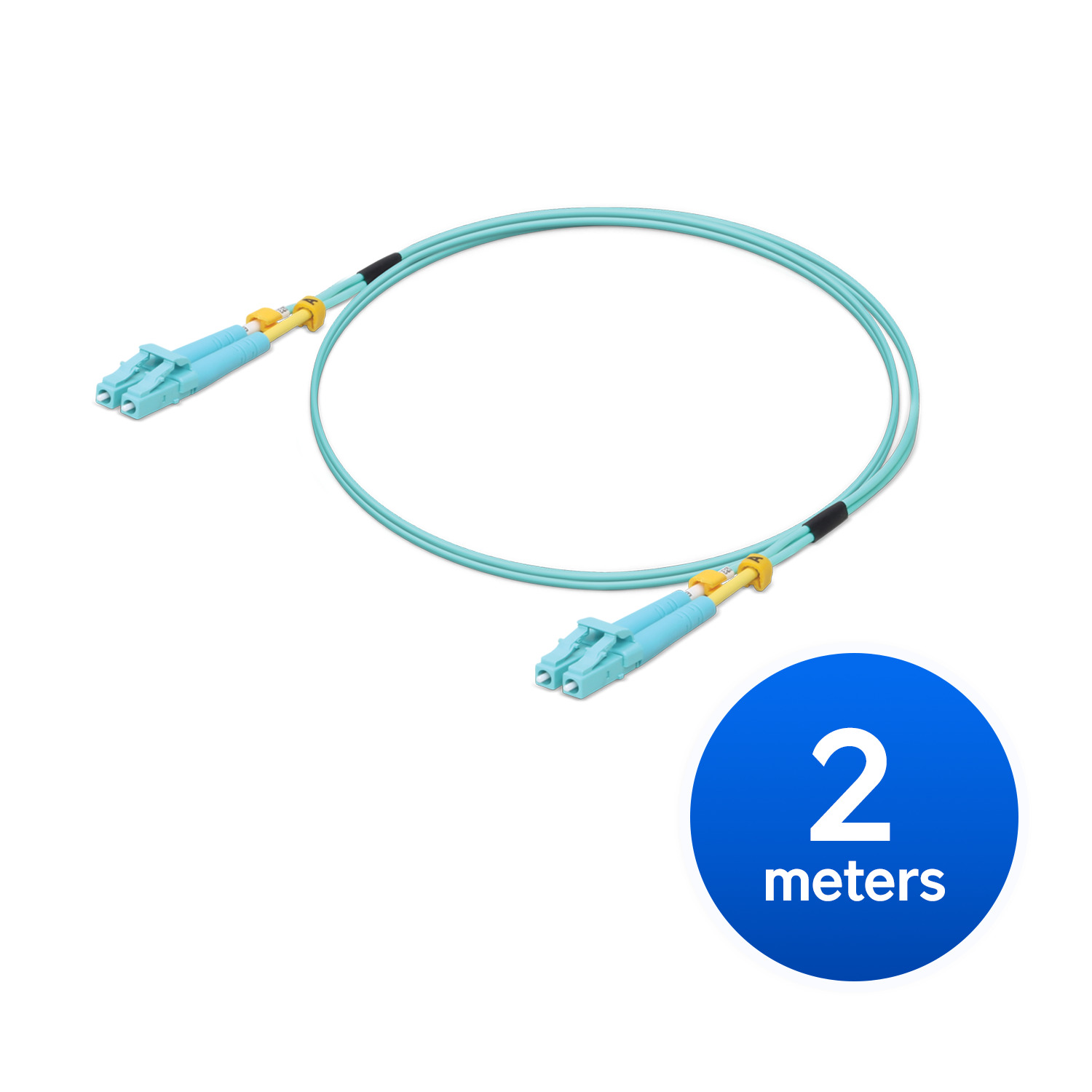 Ubiquiti MultiMode 10 Gbps OM3 Duplex LC Cable, 2m Length, Single Unit,10 Gbps Throughput, LC-LC Connector,