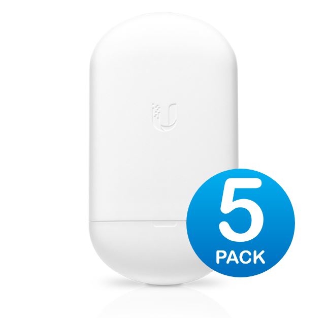 Ubiquiti NanoStationAC - 5GHz airMax AC Radio - 5 Pack，450+ Mbps Throughput,