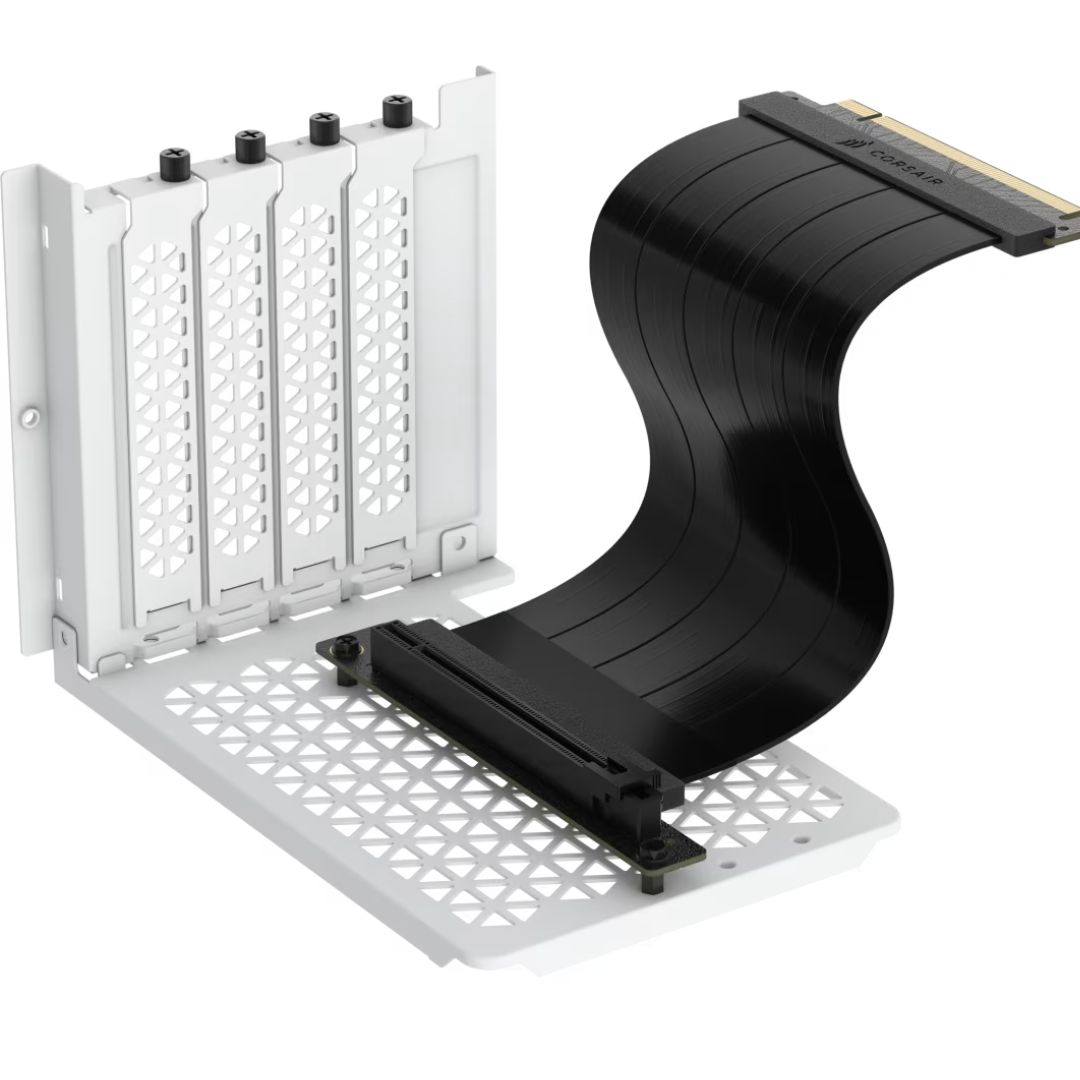 Corsair 6500 Series Vertical GPU Mount Kit - WHITE  *Compatible with CORSAIR 6500 Series cases only(LS)