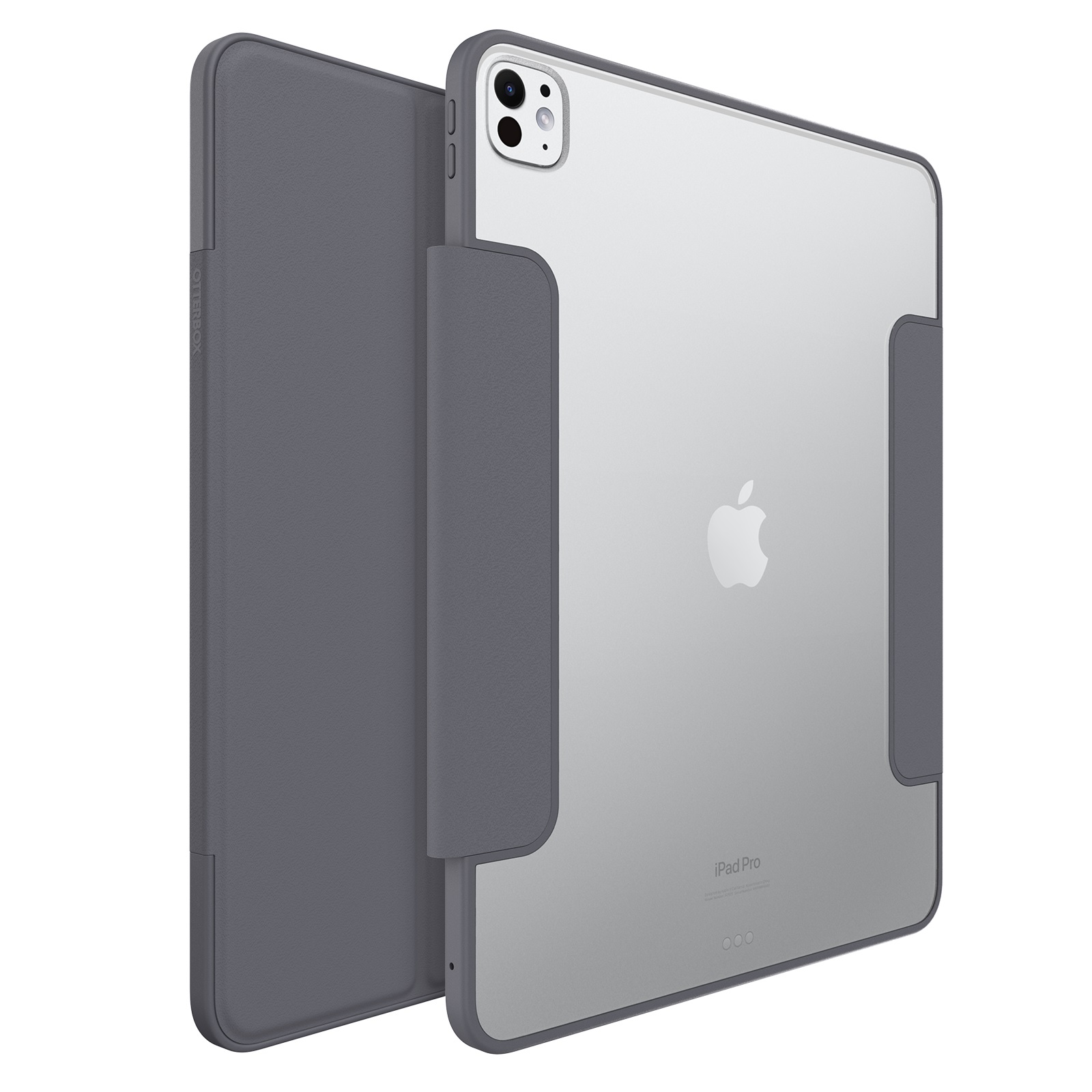 OtterBox Symmetry Folio Apple iPad Pro (13') (M5/M4) (8th/7th Gen) Case Thunderstorm (Clear/Dark Grey) - (77-95261), 7 Years Warranty