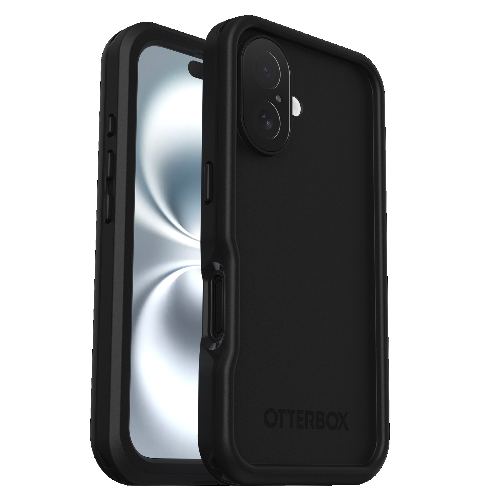 OtterBox FRE MagSafe Apple iPhone 16 (6.1') Case Black - (77-96144), DROP+ 5X Military Standard,2M IP68,Built-In Screen Protector, 7 Years Warranty