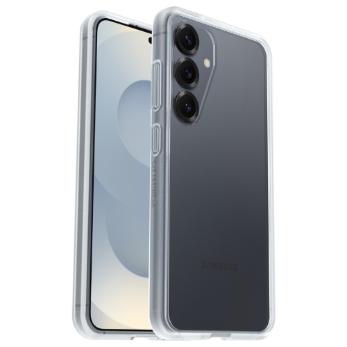 OtterBox React Samsung Galaxy S25 5G (6.2') Case Clear - (77-97378), DROP+ Military Standard, Antimicrobial, Hard Case, Soft Grip, 7 Years Warranty