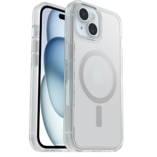 OtterBox Symmetry Clear MagSafe Apple iPhone 17e /  iPhone 16e / iPhone 15 / iPhone 14 / iPhone 13 (6.1') Case Clear - (77-98189), 7 Years Warranty