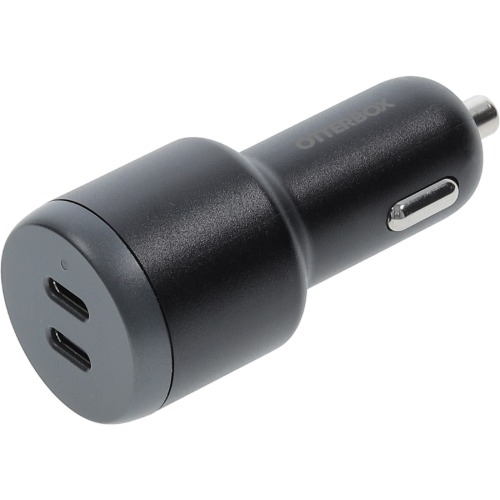 OtterBox 65W Dual Port Standard Fast Car Charger - Black (77-98236), 2xUSB-C, Smart & Compact design, Hassle-Free, 2 Years Warranty