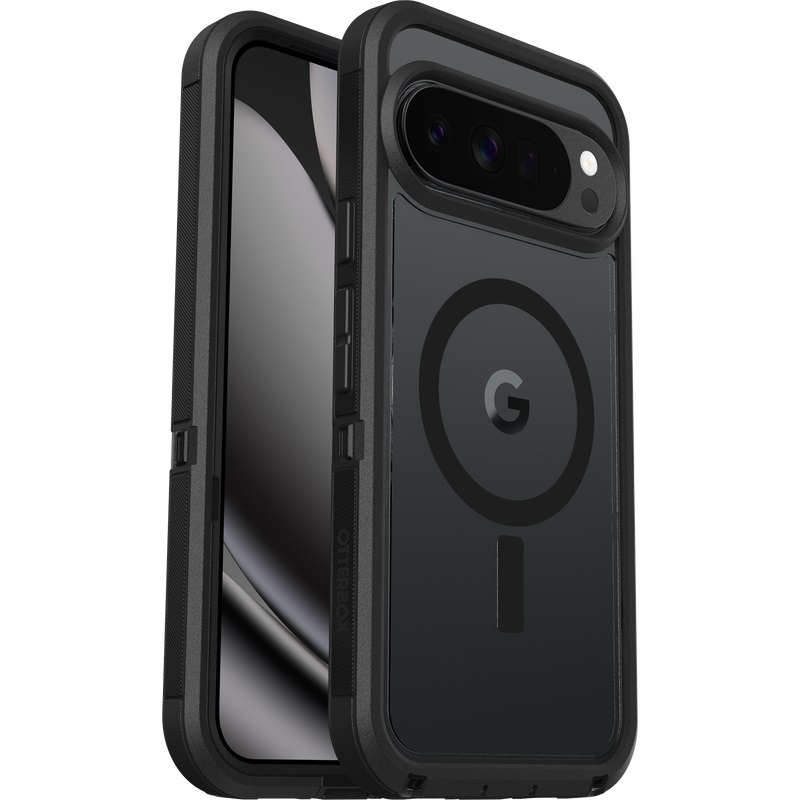 OtterBox Defender Pro XT Clear Magnets Google Pixel 10 Pro XL Dark Side Case Black (77-98268) - No Retail Packaging - 7 Years Warranty