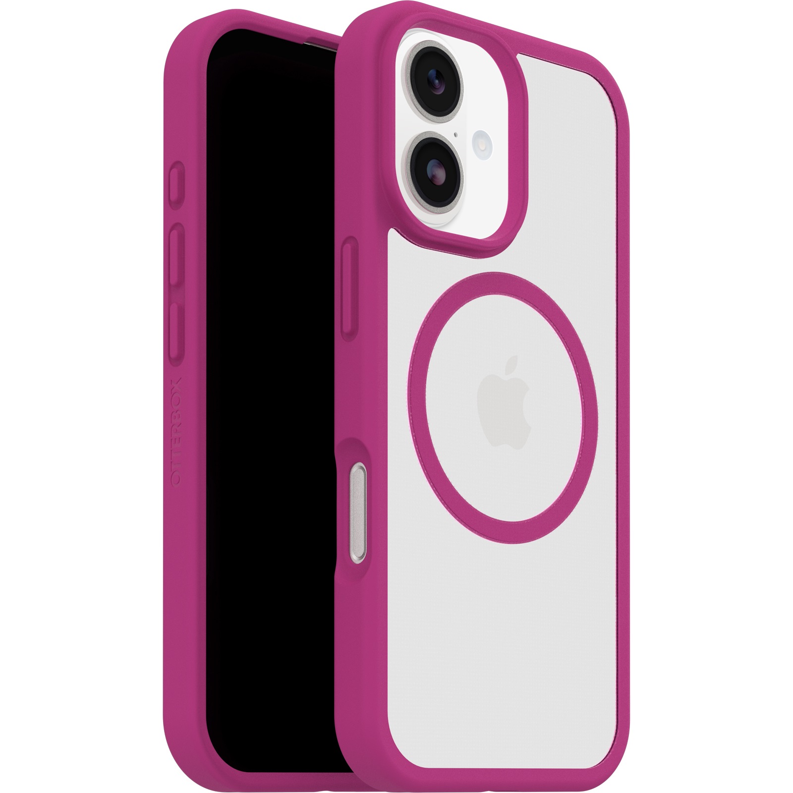 OtterBox React MagSafe Apple iPhone 17 (6.3') Case Rose Crystal (Pink/Clear) - (77-98594),DROP+ Military Standard,Raised Edges,7 Years Warranty