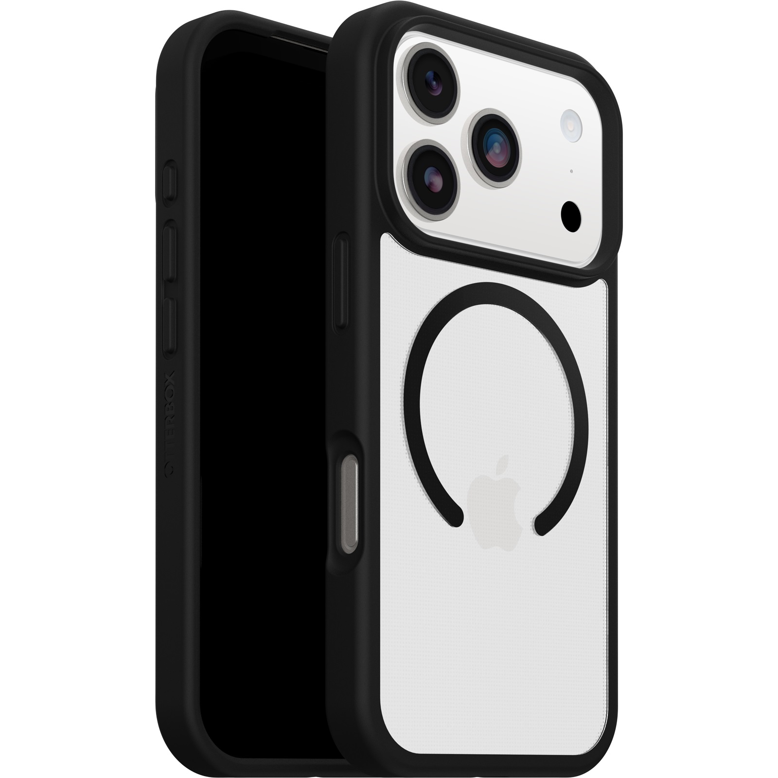 OtterBox React MagSafe Apple iPhone 18 Pro Max / iPhone 17 Pro Max (6.9') Case Black Crystal (Clear/Black) - (77-98651),7 Years Warranty