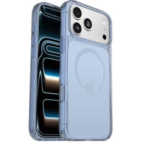 OtterBox Symmetry Clear MagSafe Apple iPhone 18 Pro Max /17 Pro Max (6.9') Case Blue Bliss (Clear) (77-98874),  7 Years Warranty