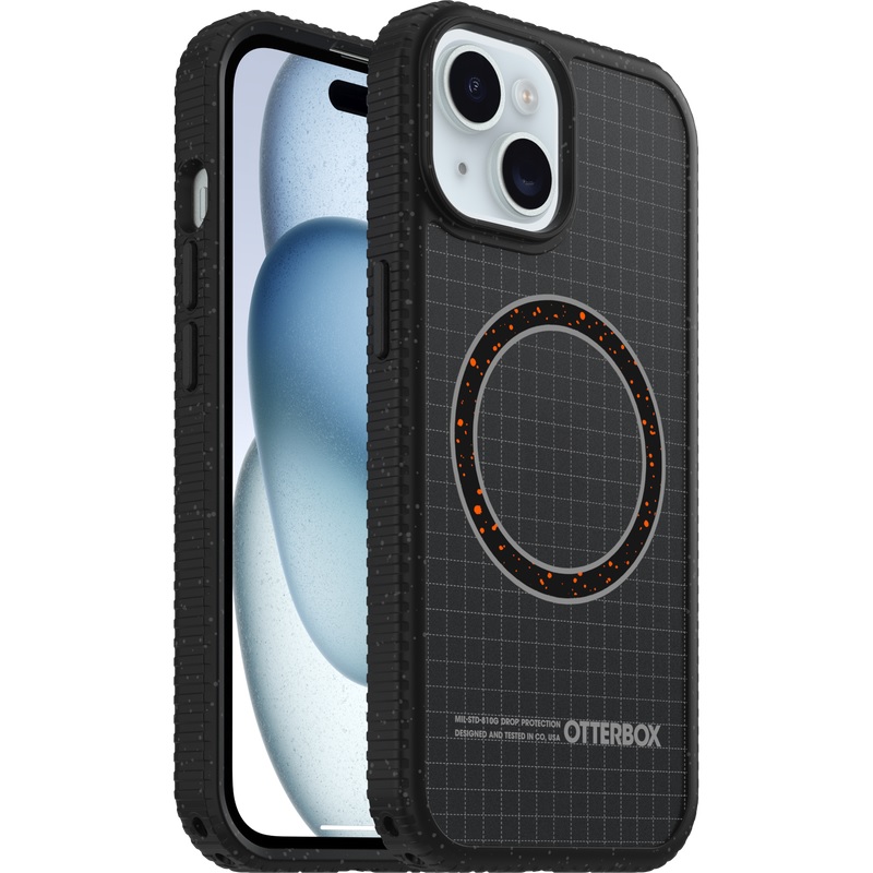 OtterBox Sole MagSafe Apple iPhone 17e /  iPhone 16e / iPhone 15 / iPhone 14 / iPhone 13 (6.1') Night Raid Case Black-(77-99550), 7 Years Warranty