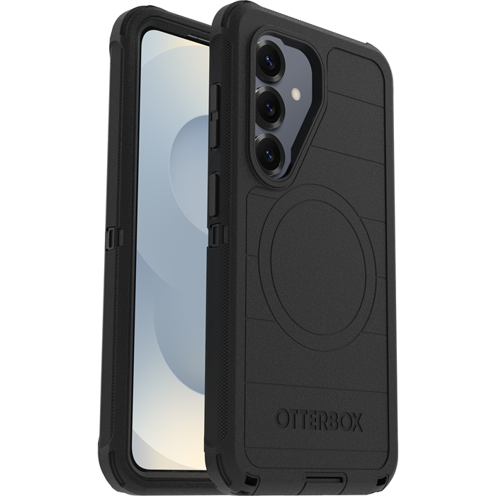 OtterBox Defender Pro Magnets Samsung Galaxy S26 5G (6.3') Case Black - (77-99857), DROP+ 7X Military Standard, Tri-Layer, 7 Years Warranty