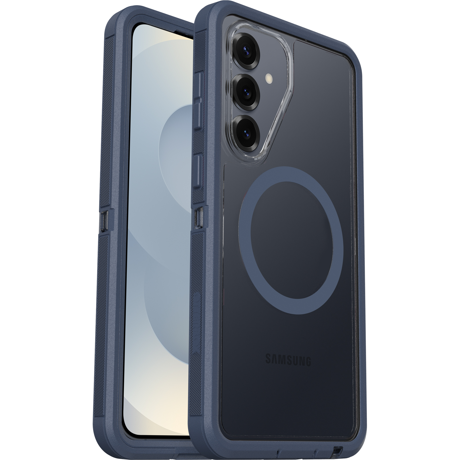OtterBox Defender Pro XT Clear Samsung Galaxy S26+ 5G(6.7') Case Mountain Storm (Clear/Blue) - (77-99900), DROP+ 7X Military Standard,7 Years Warranty