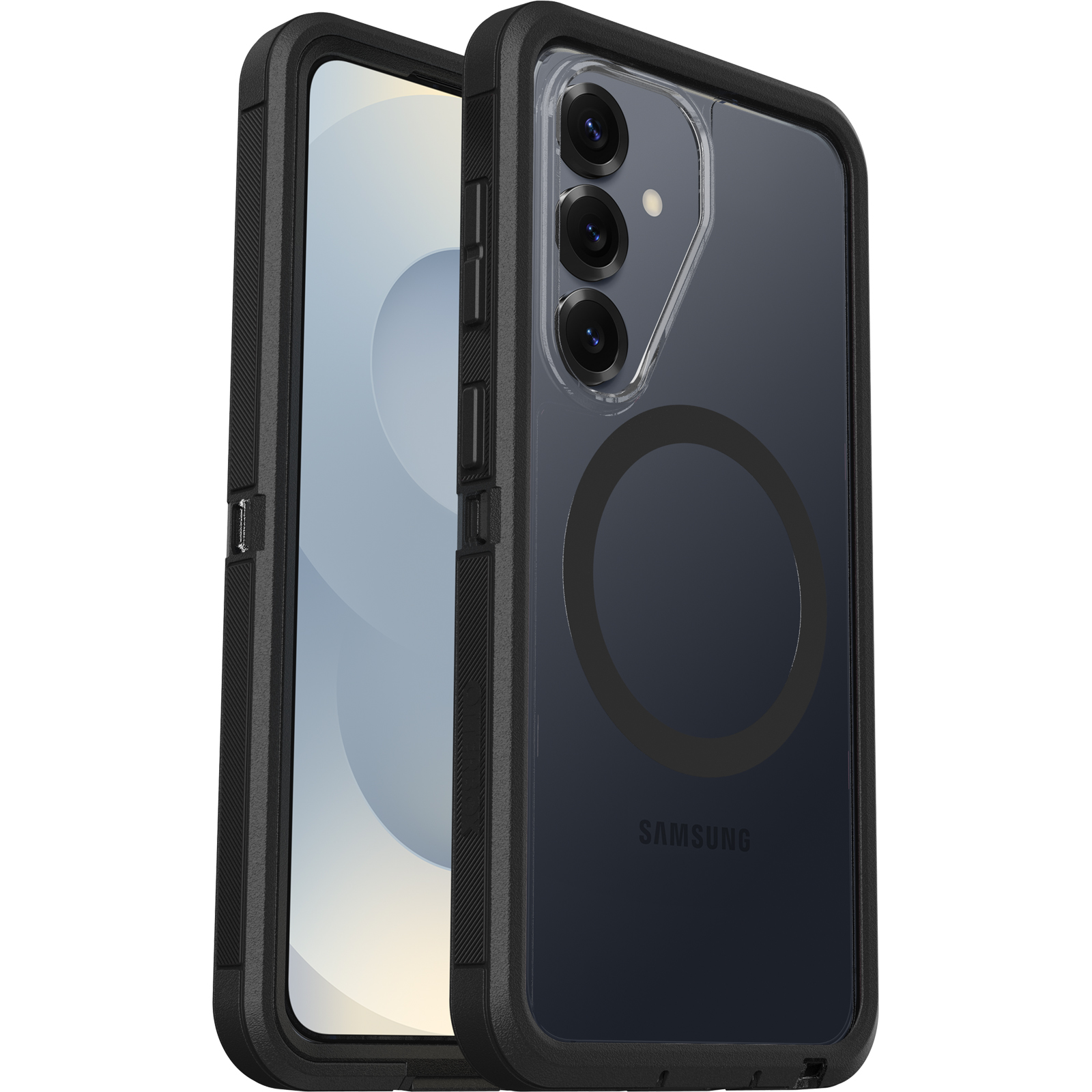 OtterBox Defender Pro XT Clear Samsung Galaxy S26 5G (6.3') Case Dark Side (Clear/Black) No Retail Packaging - (77-99913), 7 Years Warranty