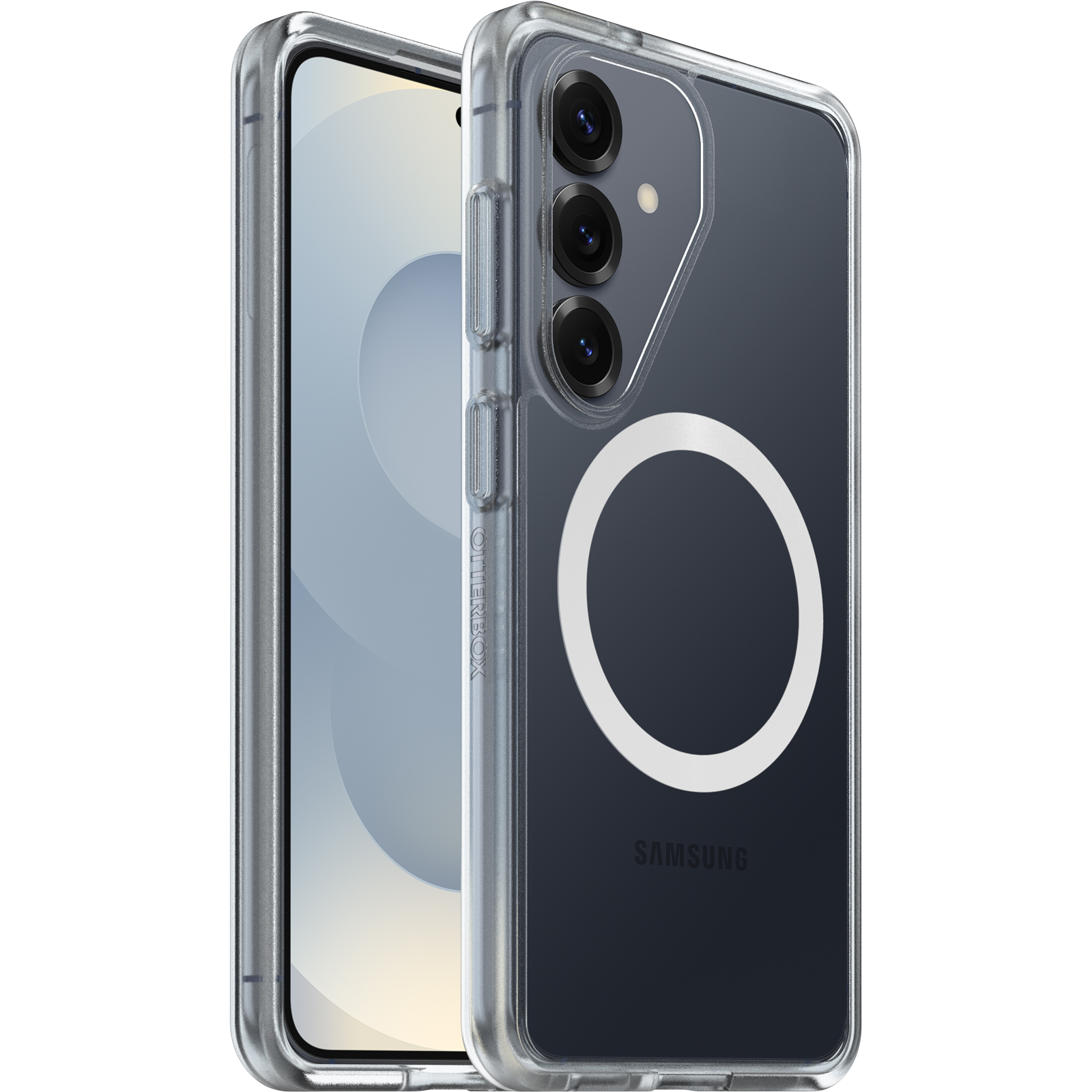 OtterBox React Magnets Samsung Galaxy S26 5G (6.3') Case Black Crystal (Clear/Black) - (77-99935),DROP+ Military Standard, 7 Years Warranty