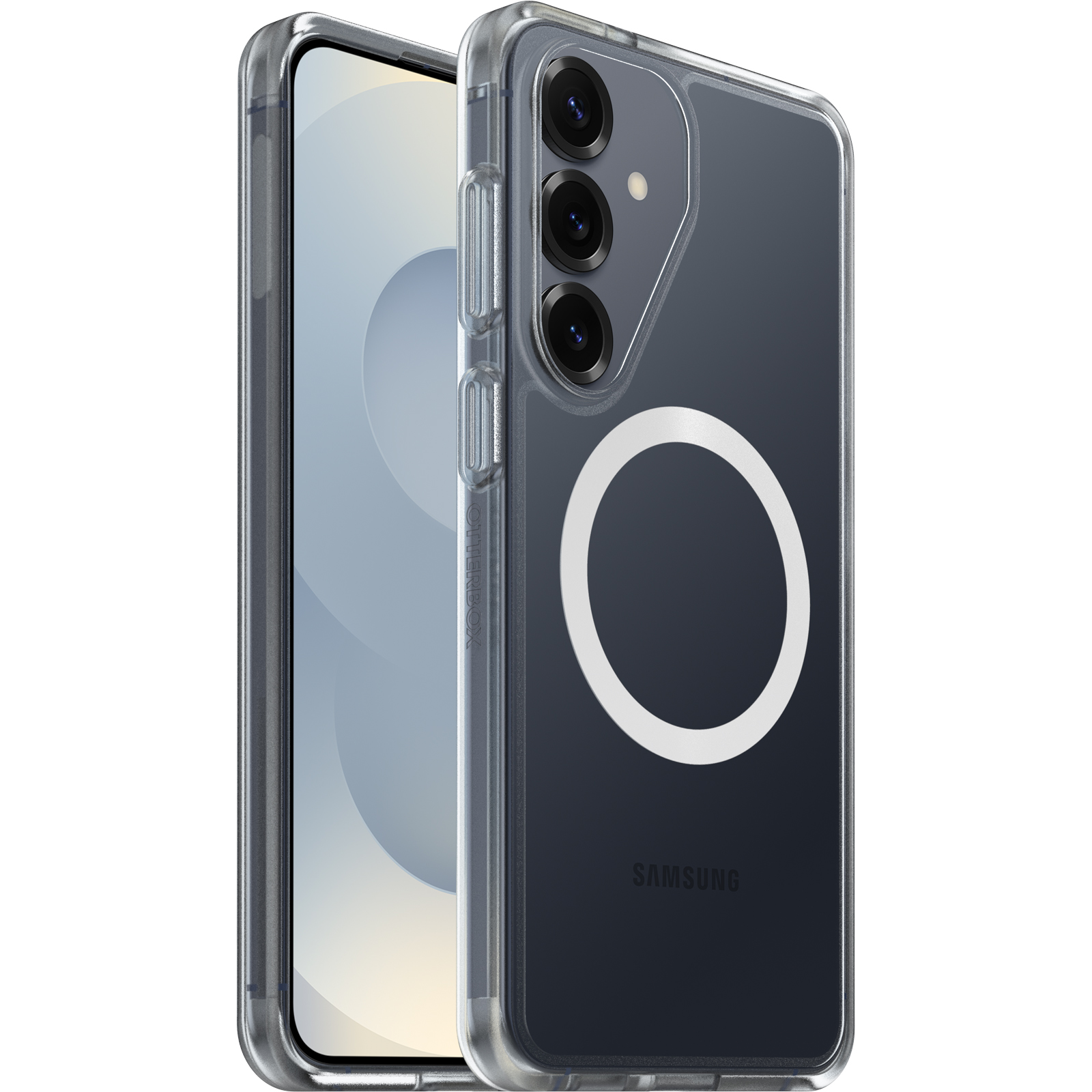 OtterBox React Magnets Samsung Galaxy S26+ 5G (6.7') Case Clear - (77-99942),DROP+ Military Standard,Raised Edges,7 Years Warranty