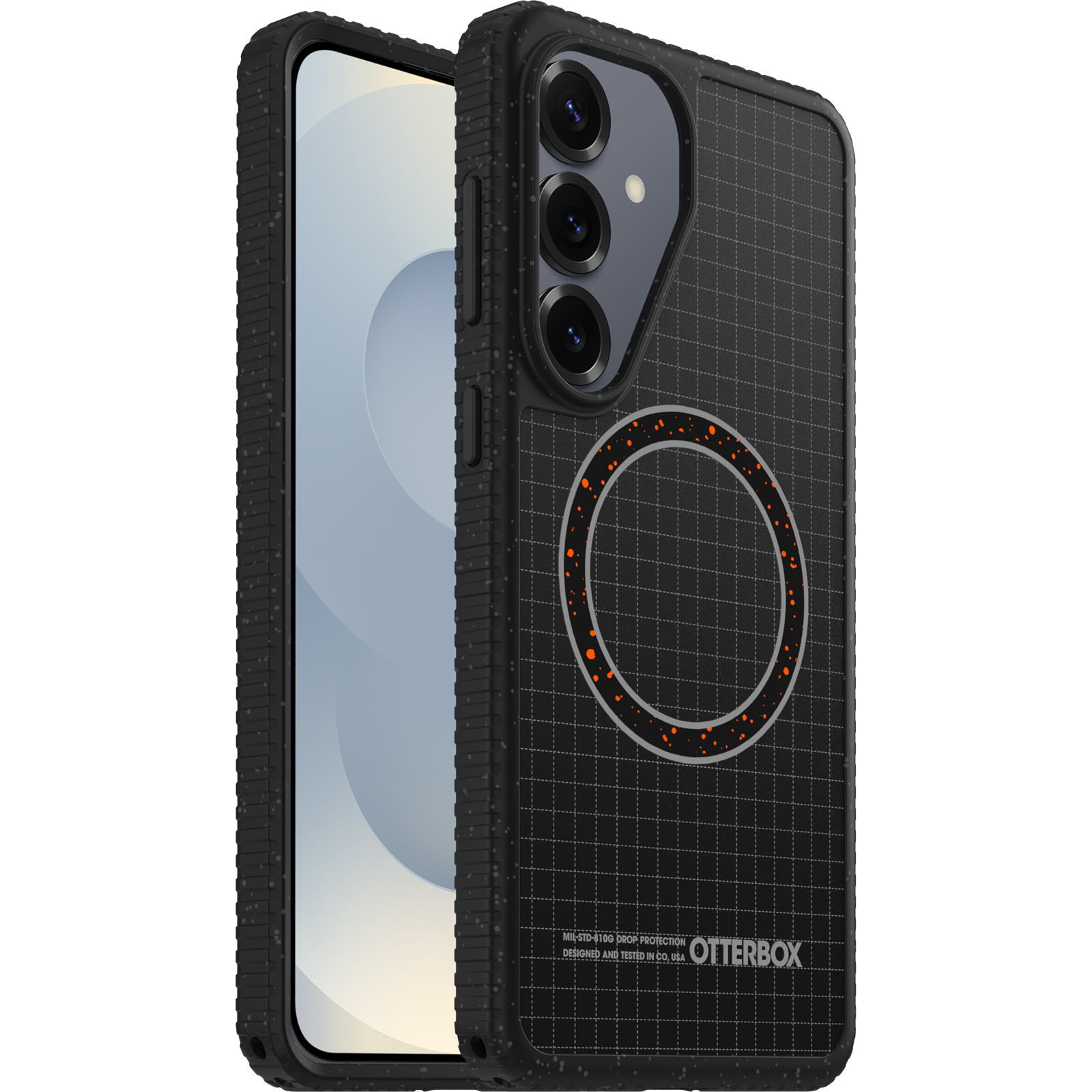 OtterBox Sole Samsung Galaxy S26+ 5G (6.7') Case Night Raid Black - (77-000053), DROP+ 5X Military Standard, Raised Edges, 7 Years Warranty