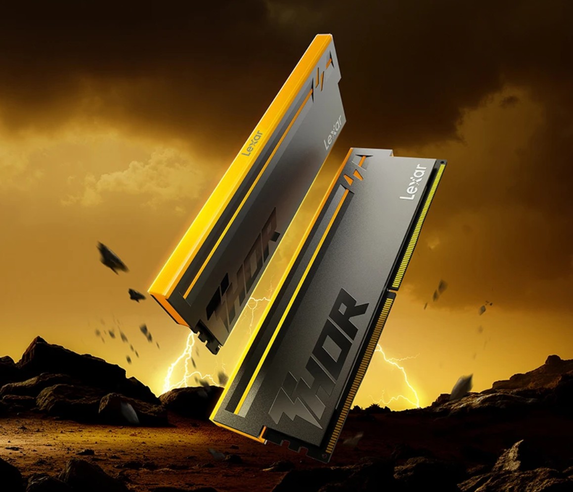 Lexar LD5U32G60C40BV-RGD DDR5 UDIMM 64GB Kit (2 x 32GB) 6000 MT/s 1.35V CL40 THOR G2 OC RGB BLACK INTEL XMP 3.0 & AMD EXPO