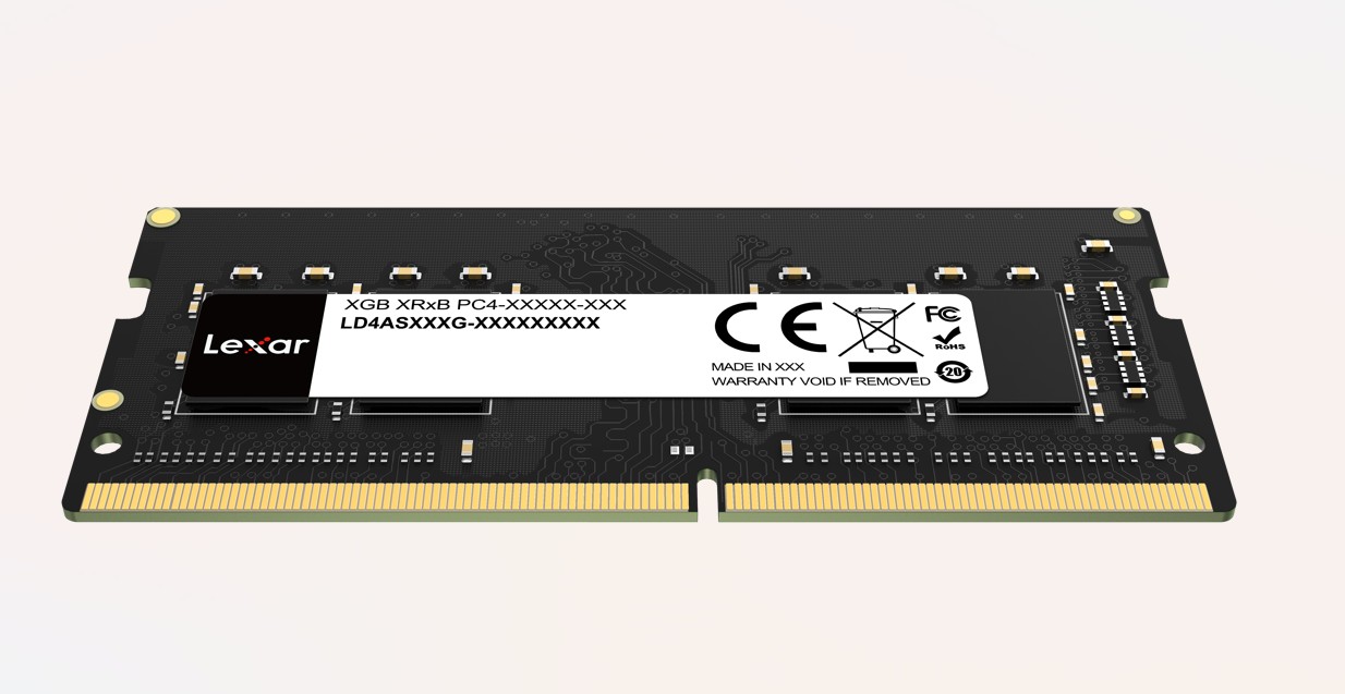 Lexar LD4AS08G-B2666GSST 8GB, DDR4 2666 SO-DIMMM Laptop Memory 1.2V  CL19 - Blister