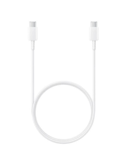 Samsung 60W USB-C to USB-C (2.0) Cable (1M) - White(EP-DA705BWEGWW), Versatile Compatibility, 6 Months Warrranty
