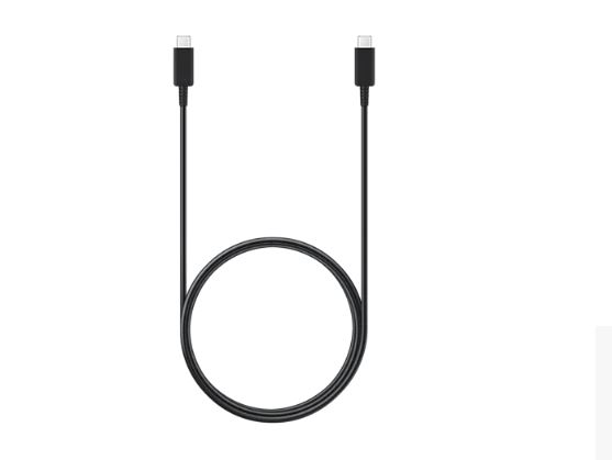 Samsung 100W USB-C to USB-C (2.0) Cable (1.8M) - Black(EP-DX510JBEGWW),5A/100W, Versatile Compatibility, 6 Months Warranty