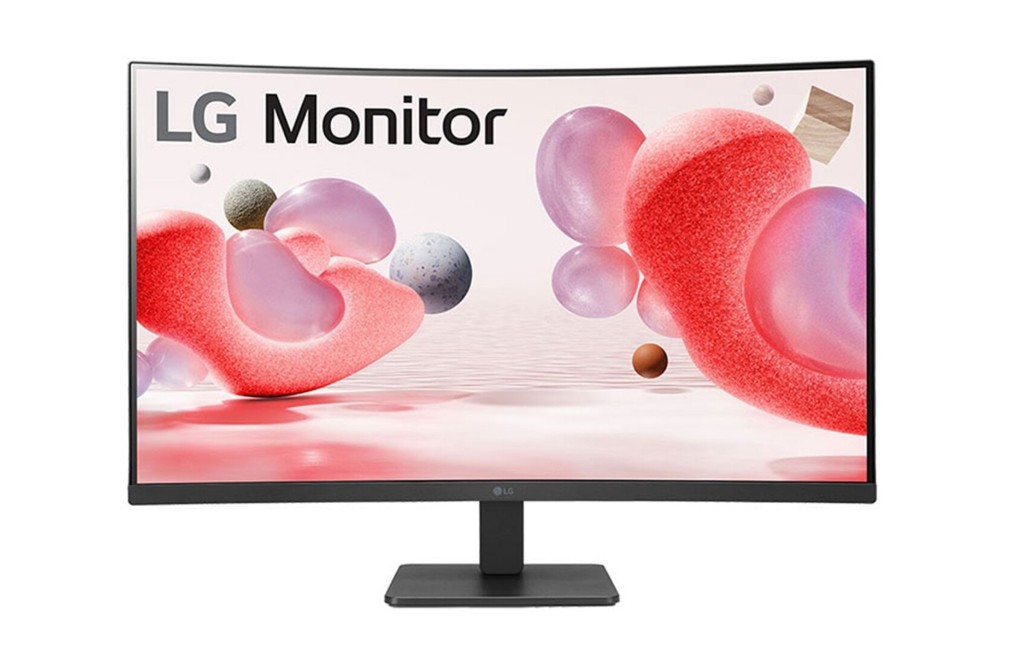 LG 32'' Curved FHD 100Hz Monitor, 1920x1080, 16:9 VA Display with Great Colour, Gaming features AMD FreeSync™ & Black Stabiliser, 178° Viewing Angles