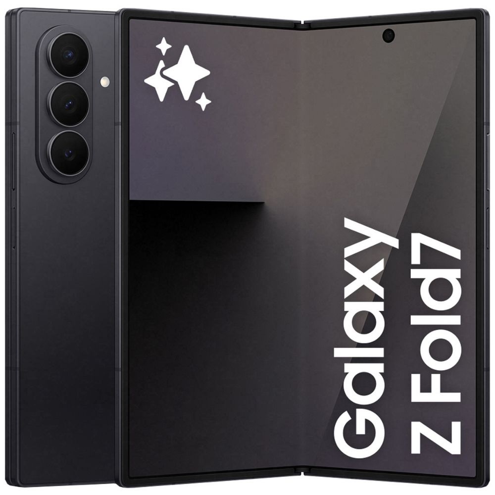 Samsung Galaxy Z Fold7 5G 512GB - Jet Black *AU STOCK*, 8.0', QXGA+, 120Hz, 12GB/512GB, 200MP/10MP, Single+ eSIM, 4400mAh, 2 Years Warranty